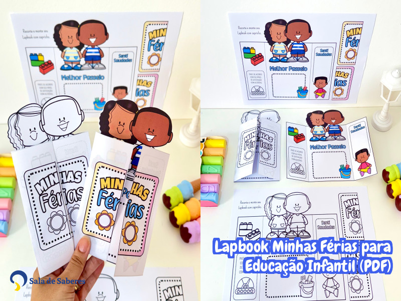 Imagem de Lapbook Minhas Férias para Educação Infantil (PDF)