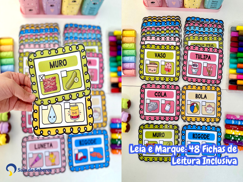 Imagem de Leia e Marque: 48 Fichas de Leitura Inclusiva