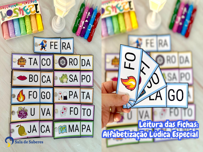 Imagem de Leitura das Fichas: Alfabetização Lúdica Especial