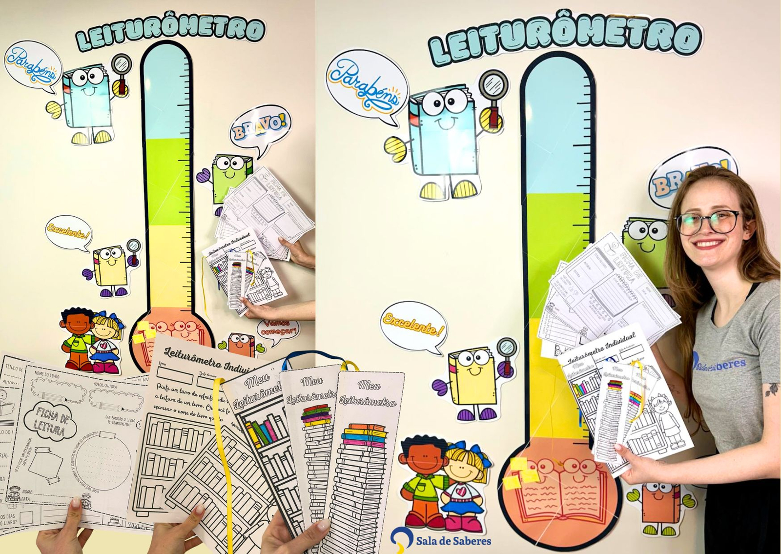 Imagem de Leiturômetro da Turma e Individual + fichas de leitura