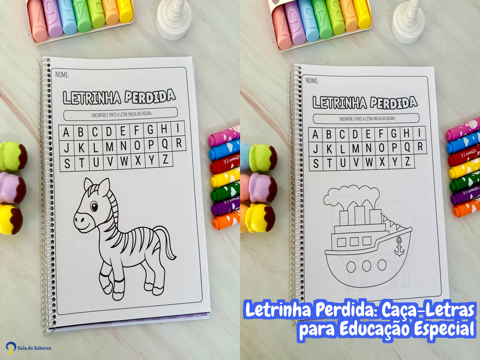 Preview de Letrinha Perdida: Caça-Letras para Educação Especial