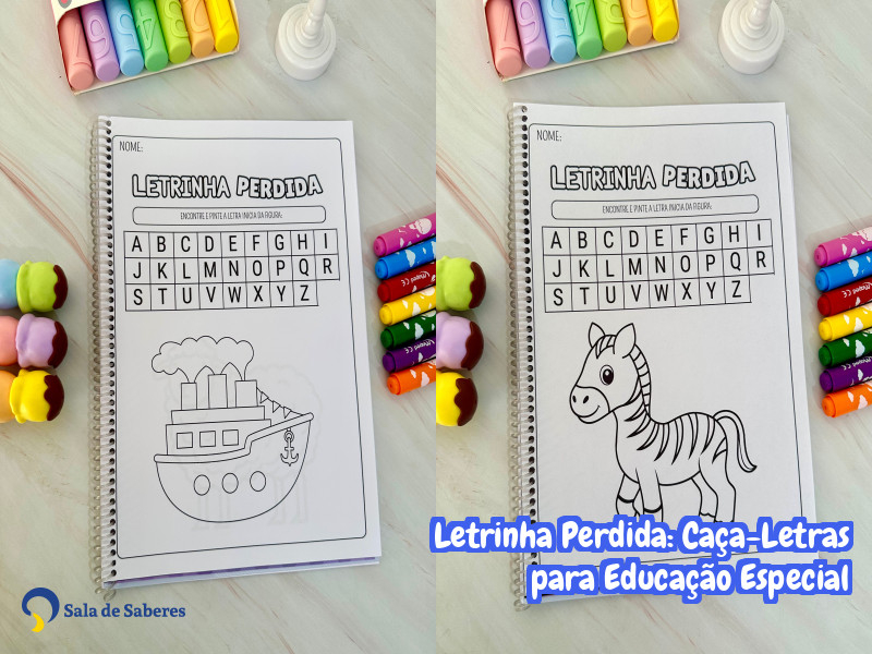 Imagem de Letrinha Perdida: Caça-Letras para Educação Especial