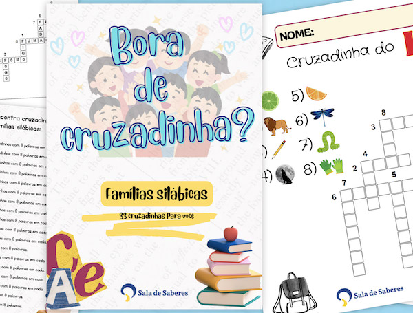 Imagem de Livro de Cruzadinhas para Trabalhar as Famílias Silábicas