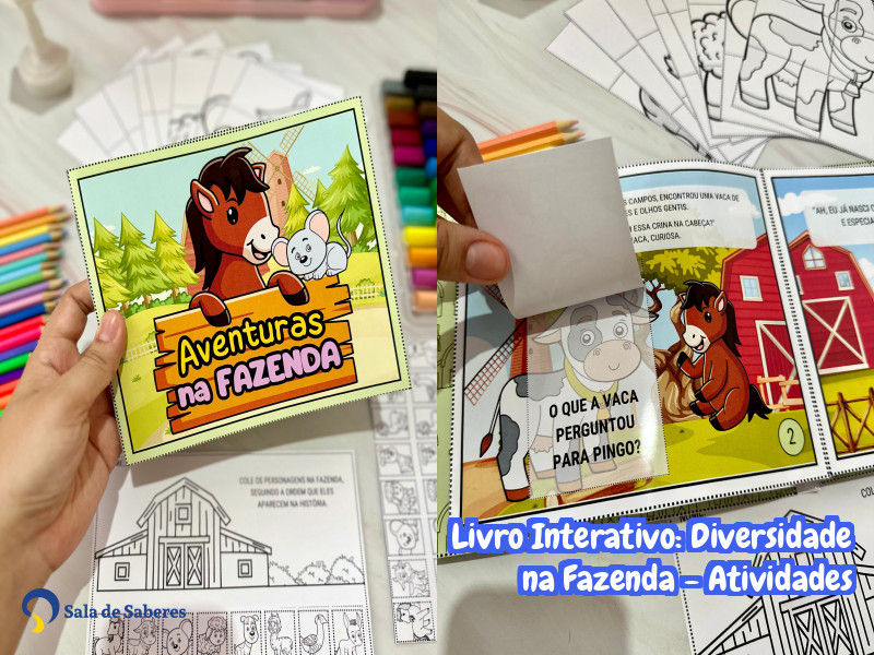 Imagem de Livro Interativo: Diversidade na Fazenda - Atividades