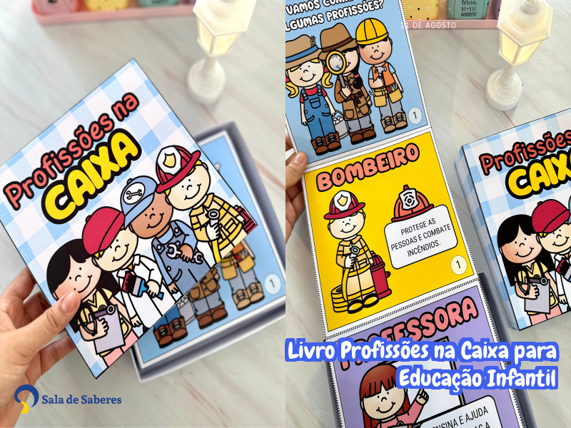 Imagem de Livro Profissões na Caixa para Educação Infantil