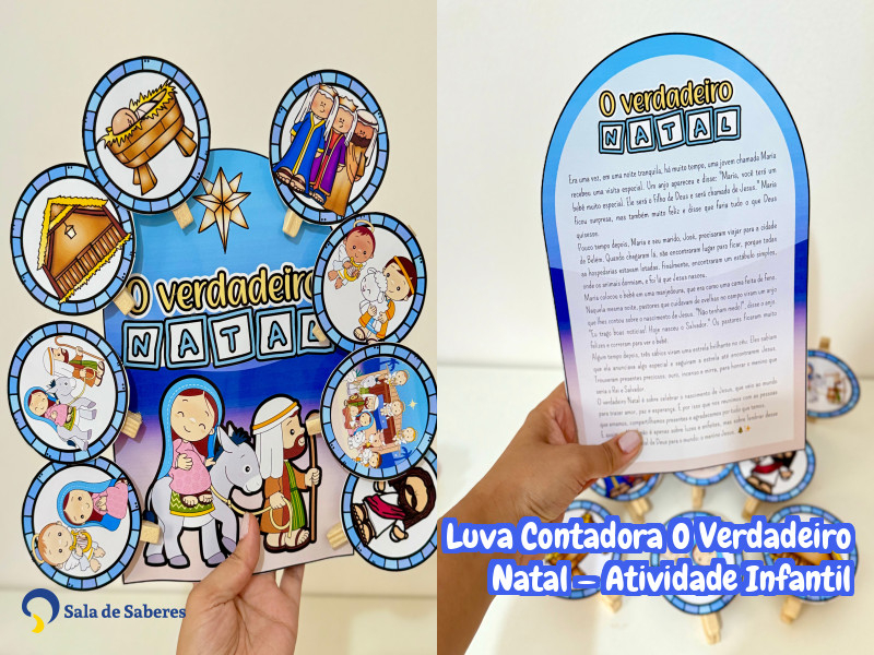 Imagem de Luva de História: O Verdadeiro Natal — Atividade Infantil
