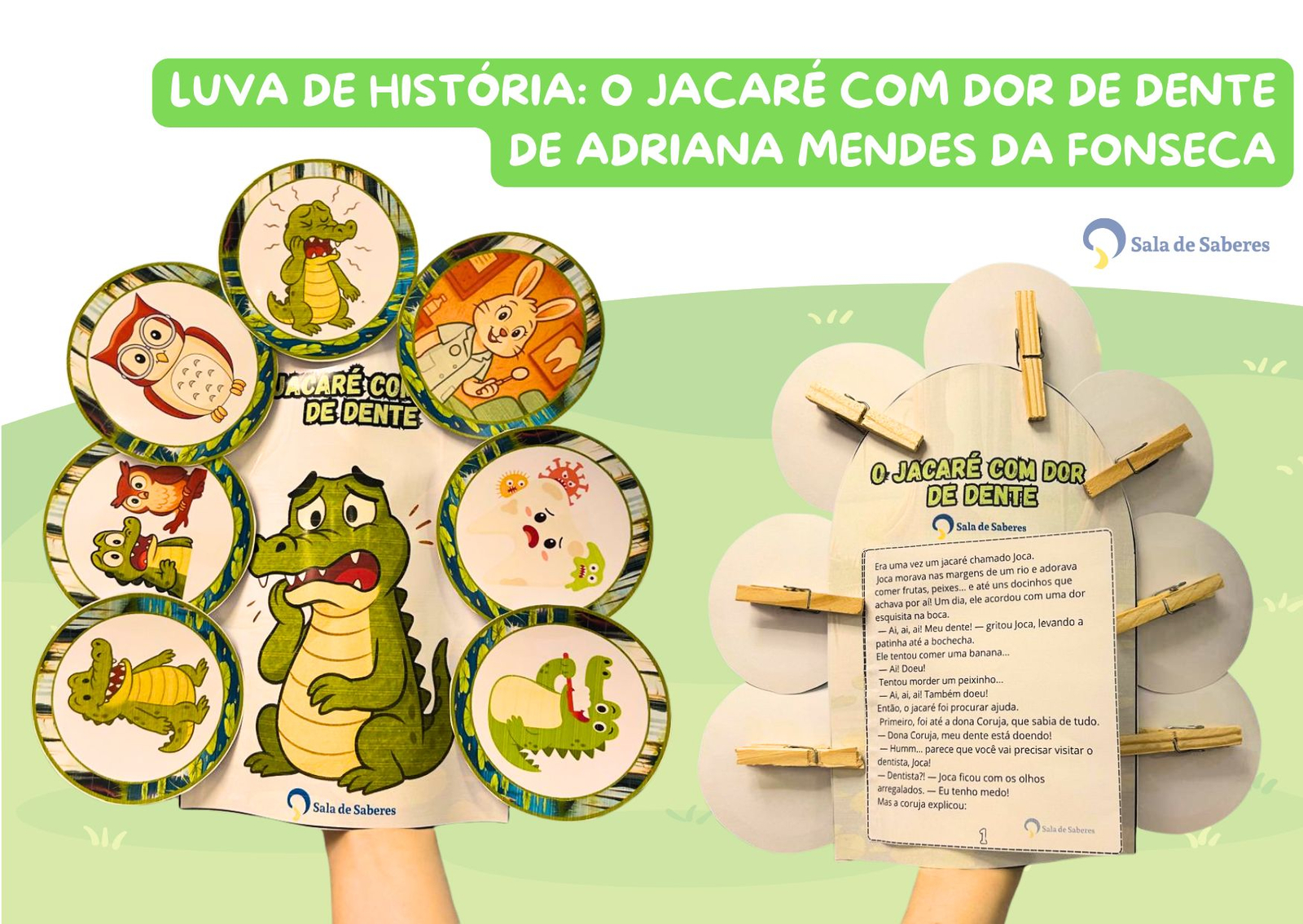 Preview de Luva de História: O Jacaré com Dor de Dente 