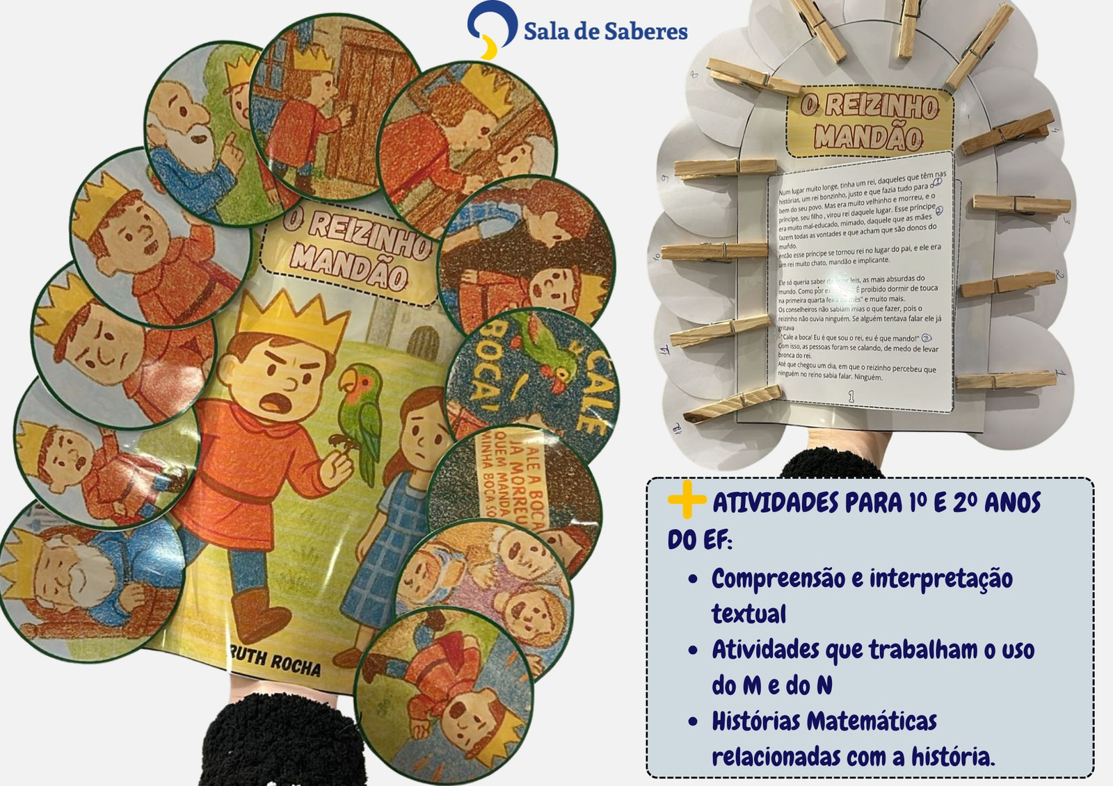 Imagem de O Reizinho Mandão - Luva de Histórias e Atividades M/N