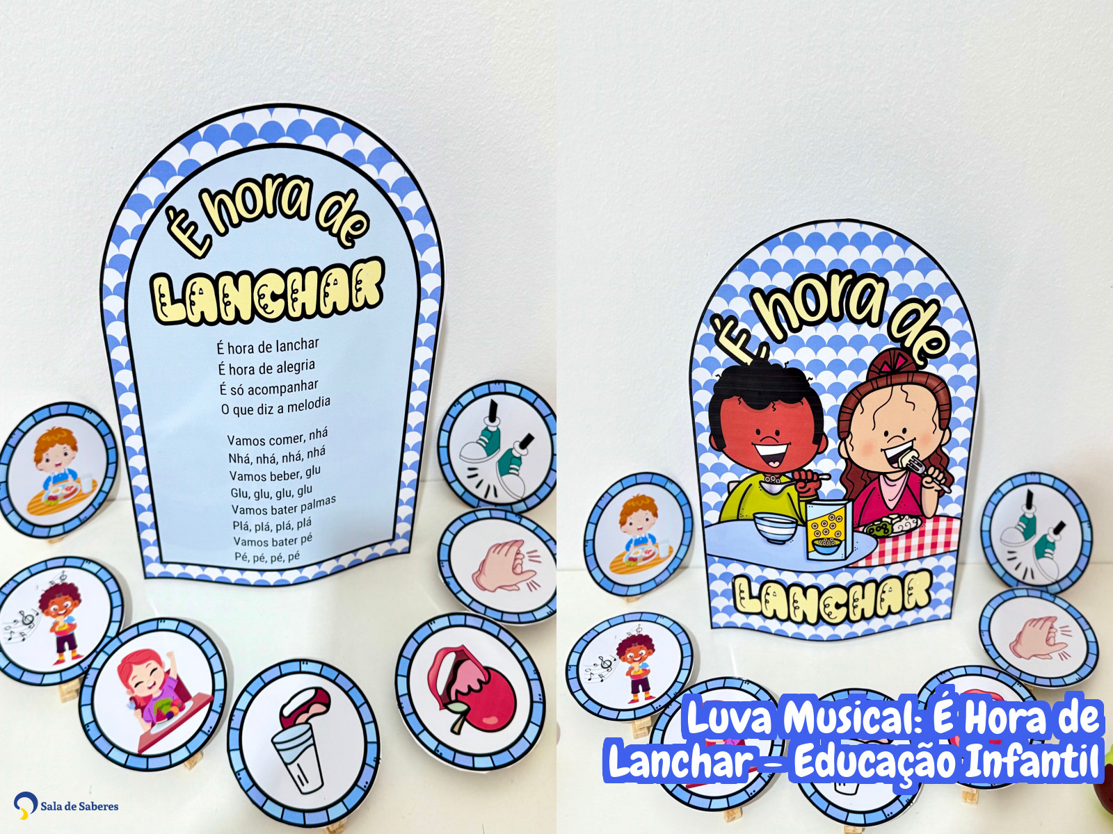 Preview de Luva Musical É Hora de Lanchar - Educação Infantil