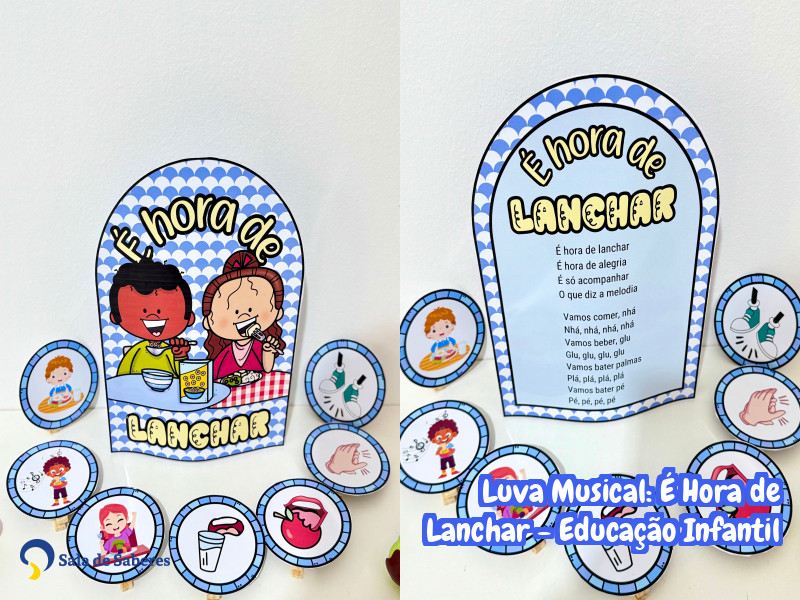 Imagem de Luva Musical É Hora de Lanchar - Educação Infantil
