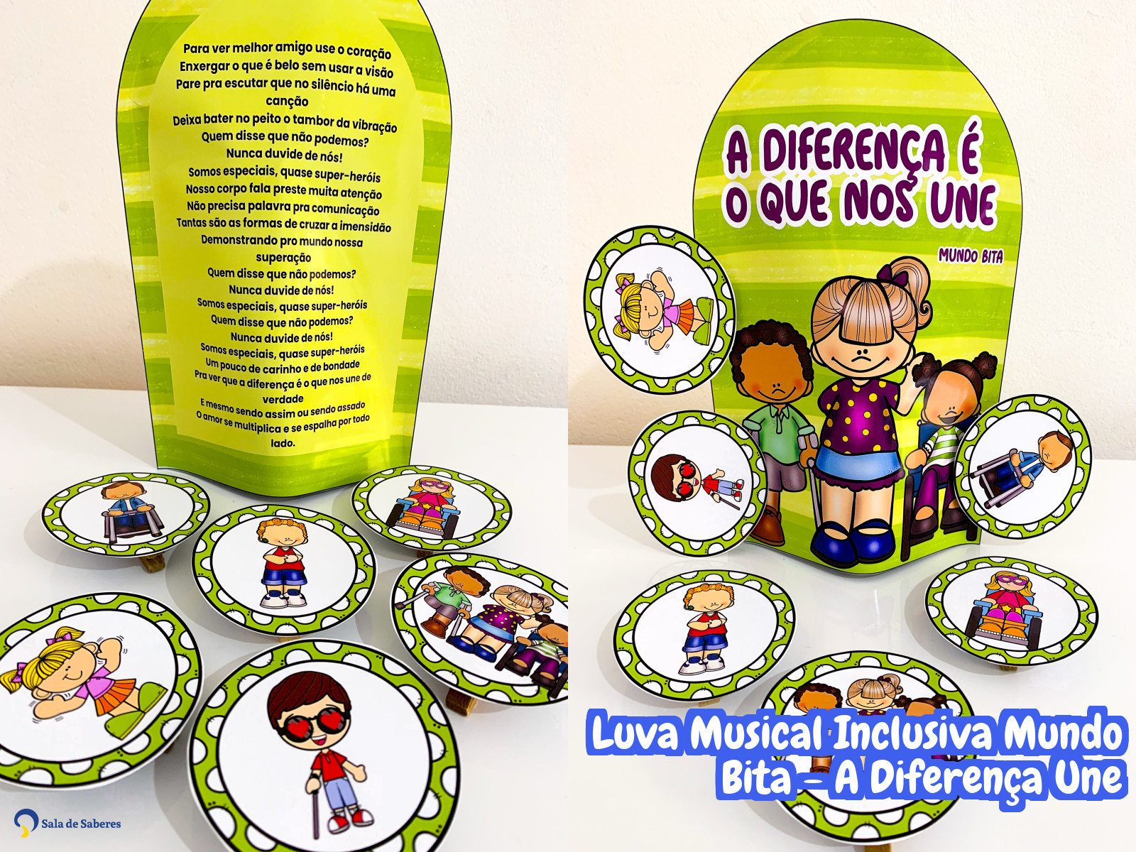 Preview de Luva Musical Inclusiva Mundo Bita - A Diferença Que Nos Une