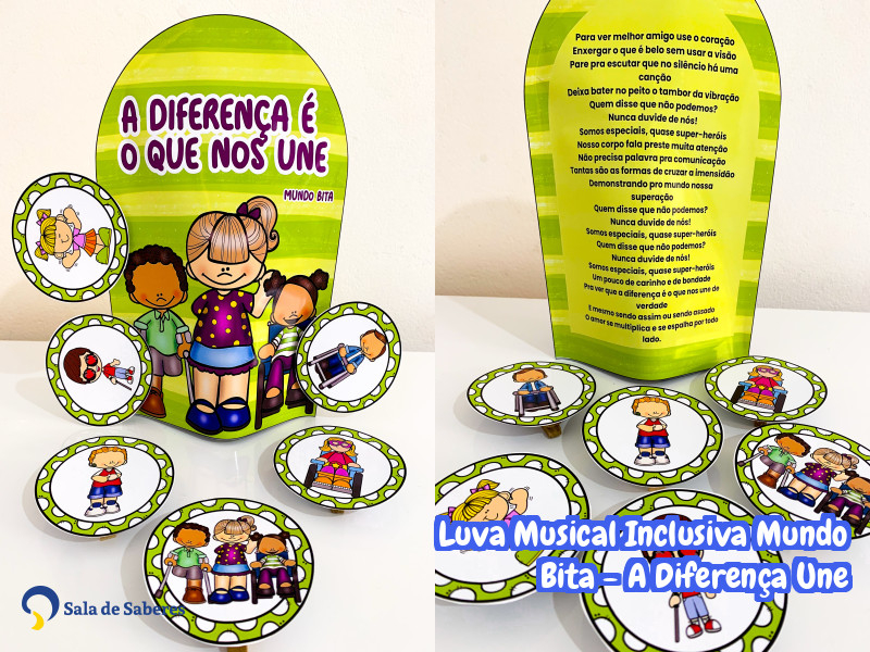 Imagem de Luva Musical Inclusiva Mundo Bita - A Diferença Que Nos Une