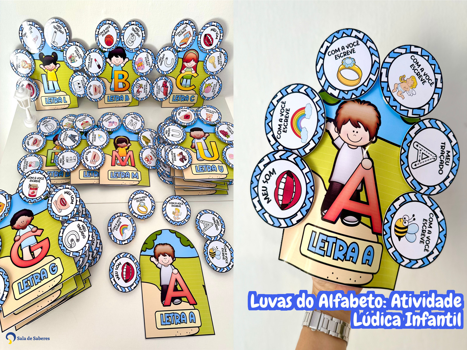 Preview de Luvas do Alfabeto: Atividade Lúdica Infantil