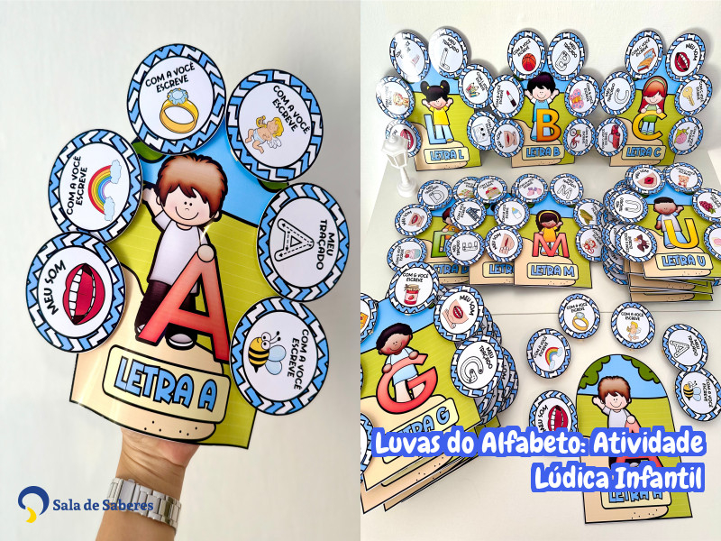 Imagem de Luvas do Alfabeto: Atividade Lúdica Infantil