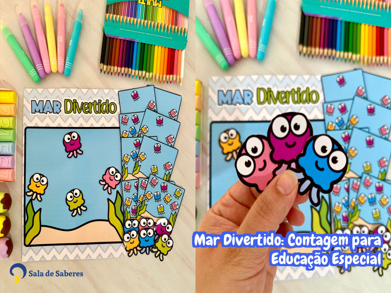 Imagem de Mar Divertido: Contagem para Educação Especial