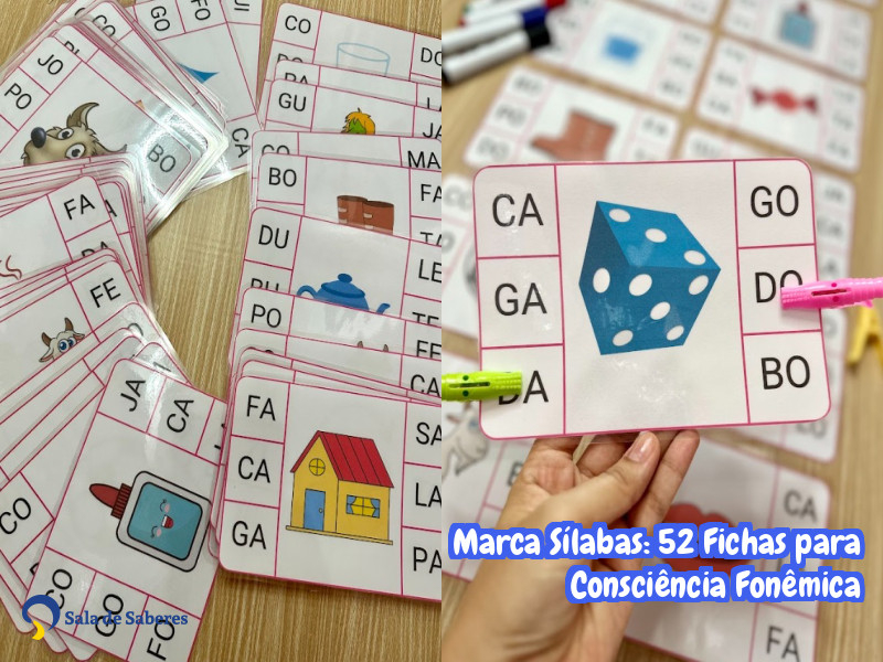 Imagem de Marca Sílabas: 52 Fichas para Consciência Fonêmica