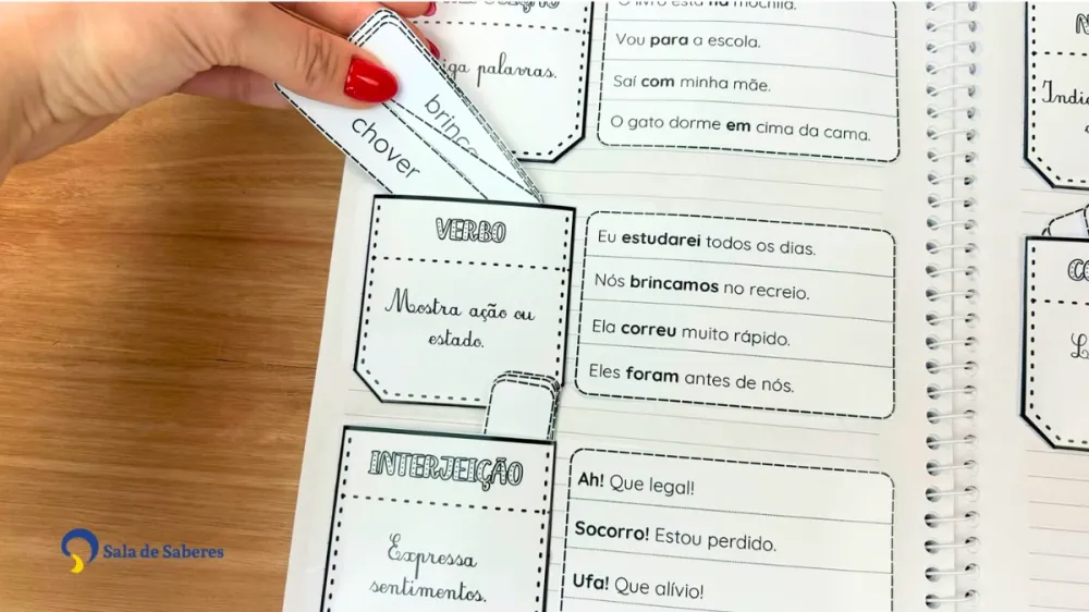 Imagem 8 de Revistinha das Classes Gramaticais + Bolsinhos Interativos
