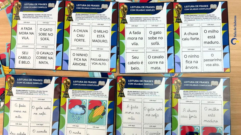 Imagem 3 de Álbum da Copa - Leitura de Frases Sílabas Simples e Complexas