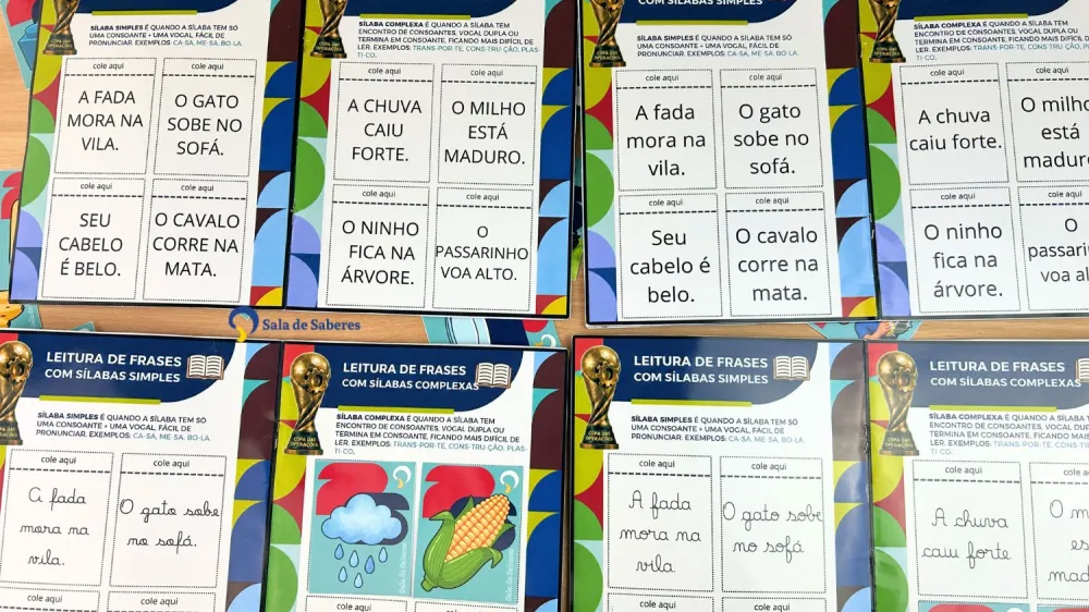 Imagem 5 de Álbum da Copa - Leitura de Frases Sílabas Simples e Complexas