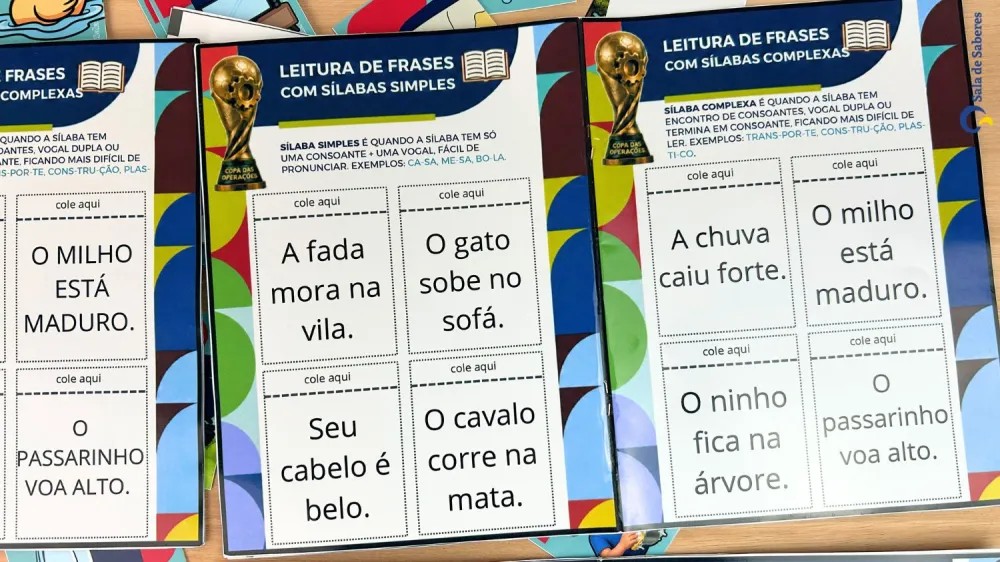 Imagem 8 de Álbum da Copa - Leitura de Frases Sílabas Simples e Complexas