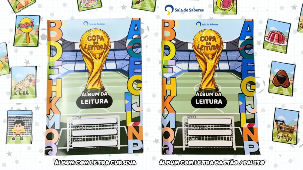 Imagem 2 de Álbum da Copa da Leitura - Letra Bastão/Palito e Cursiva