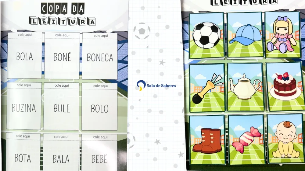 Imagem 7 de Álbum da Copa da Leitura - Letra Bastão/Palito e Cursiva