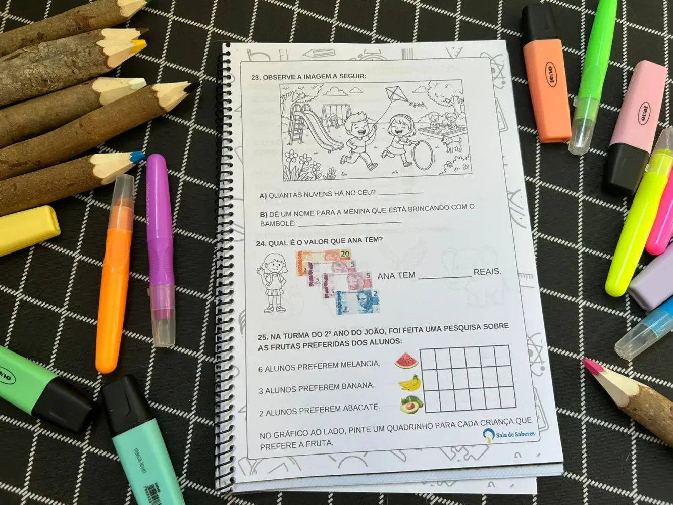 Imagem 6 de Avaliação Diagnóstica - Sondagem - 2º ano - Matemática e LP