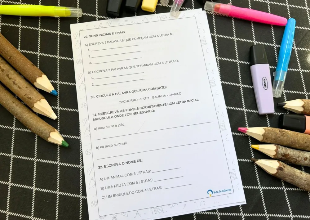 Imagem 4 de Avaliação Diagnóstica - Sondagem - 3º ano - Matemática e LP