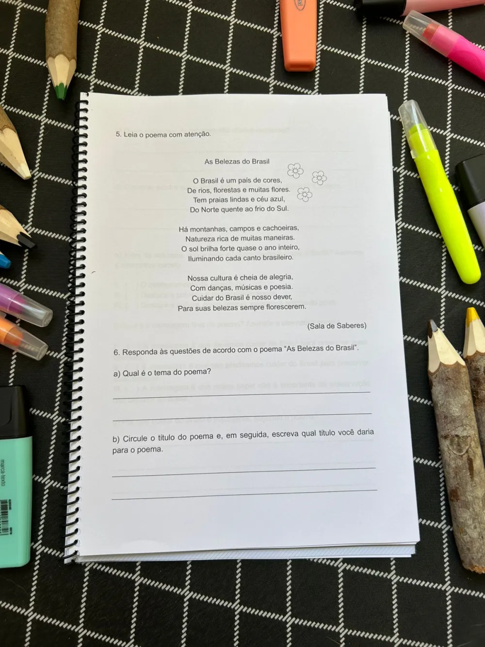 Imagem 8 de Avaliação Diagnóstica - Sondagem - 5º Ano - Matemática e LP