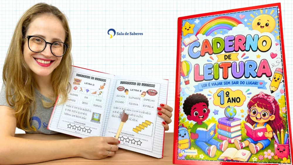 Imagem 2 de Caderno de Leitura - 1º Ano do EF - Palavras - Frases - Textos - 107 Páginas