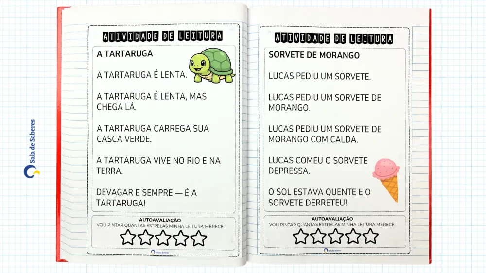 Imagem 12 de Caderno de Leitura - 1º Ano do EF - Palavras - Frases - Textos - 107 Páginas