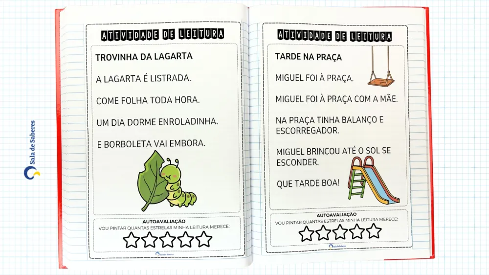 Imagem 13 de Caderno de Leitura - 1º Ano do EF - Palavras - Frases - Textos - 107 Páginas