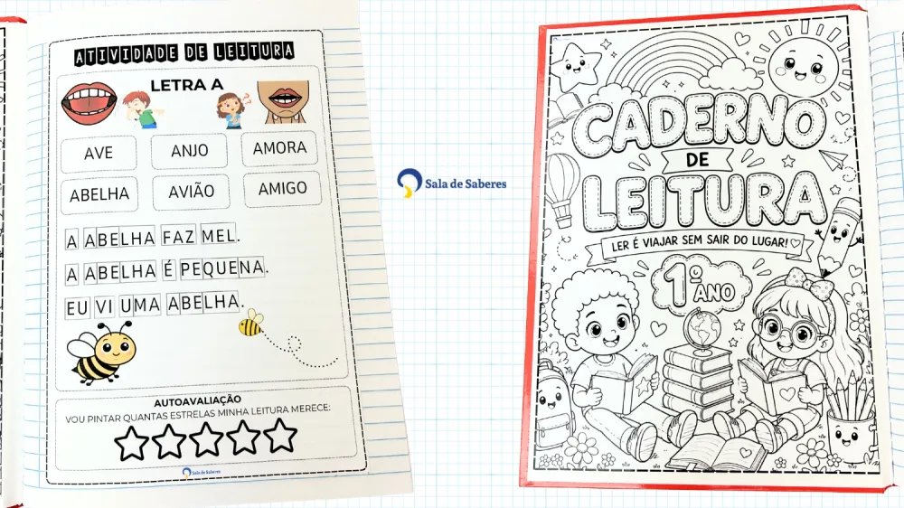 Imagem 4 de Caderno de Leitura - 1º Ano do EF - Palavras - Frases - Textos - 107 Páginas