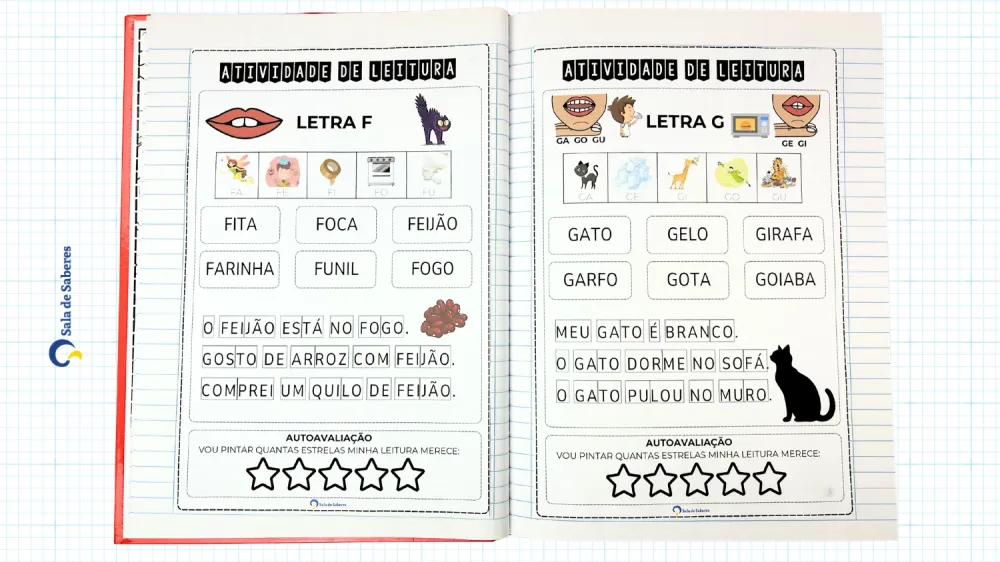 Imagem 7 de Caderno de Leitura - 1º Ano do EF - Palavras - Frases - Textos - 107 Páginas