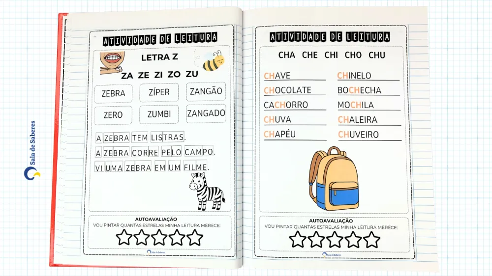 Imagem 8 de Caderno de Leitura - 1º Ano do EF - Palavras - Frases - Textos - 107 Páginas