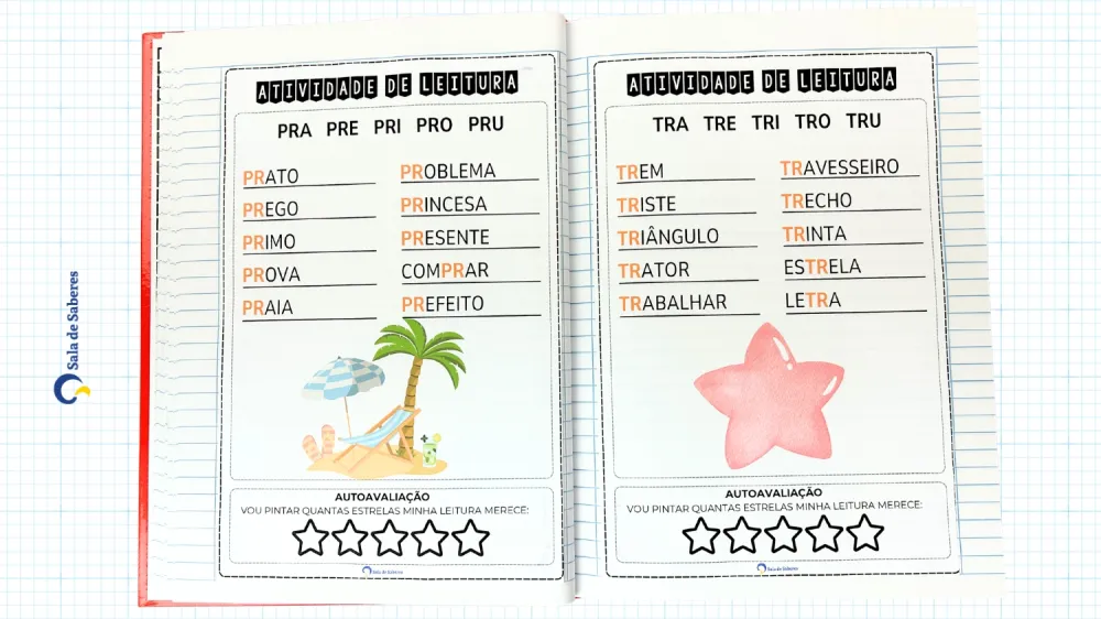 Imagem 10 de Caderno de Leitura - 1º Ano do EF - Palavras - Frases - Textos - 107 Páginas