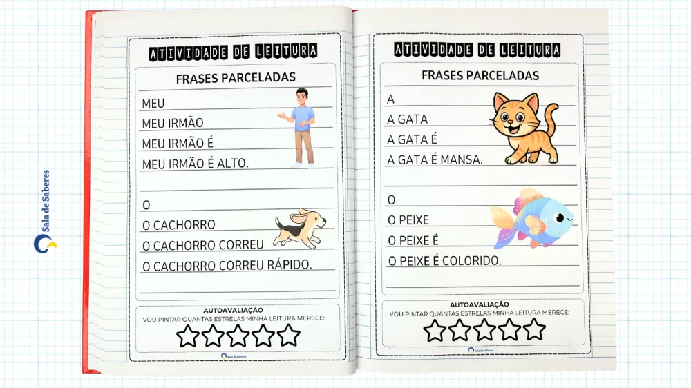 Imagem 11 de Caderno de Leitura - 1º Ano do EF - Palavras - Frases - Textos - 107 Páginas