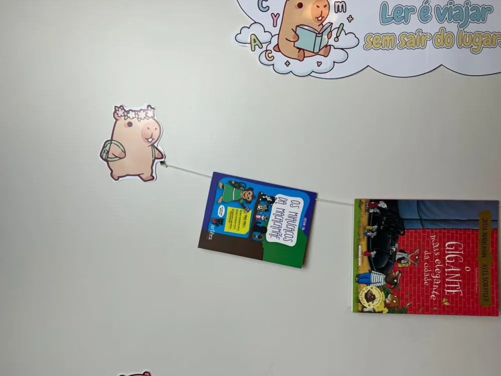 Imagem 3 de Cantinho da Leitura com Tema Capivara, Colorido e Criativo!