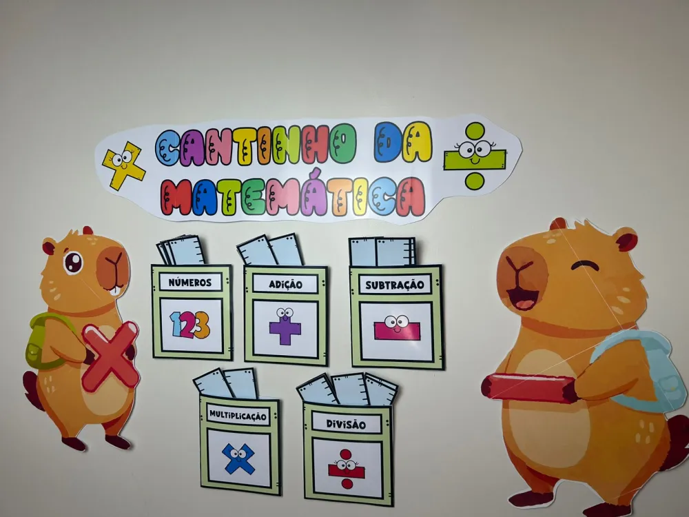 Imagem 5 de Cantinho da Matemática com Tema Capivara, Muito Divertido!