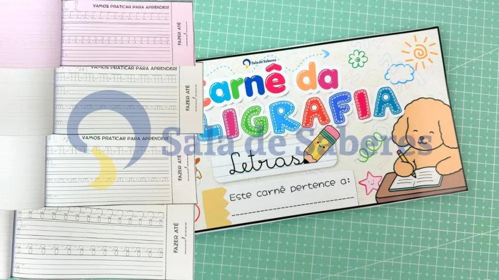 Imagem 2 de Carnê da Caligrafia das Letras — Letra Cursiva Pontilhada 