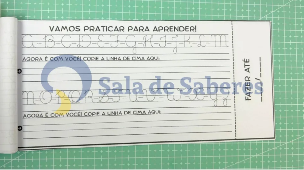 Imagem 4 de Carnê da Caligrafia das Letras — Letra Cursiva Pontilhada 