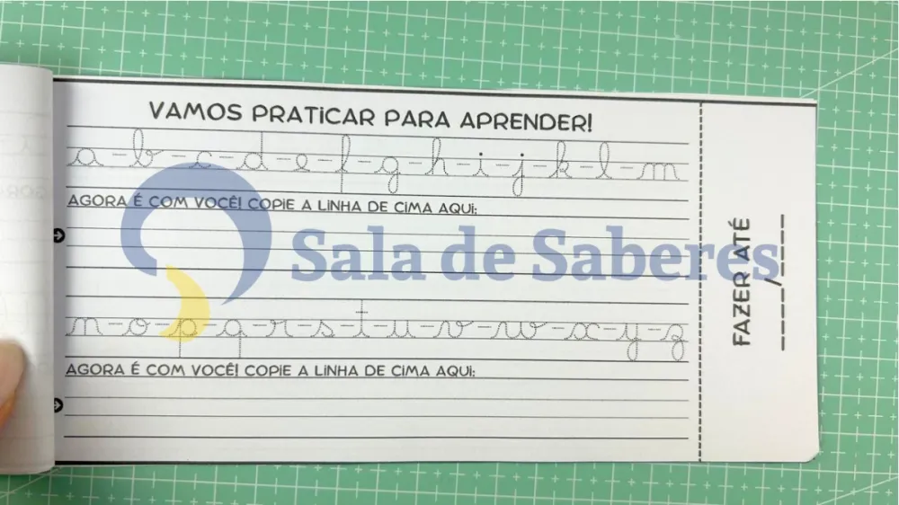 Imagem 5 de Carnê da Caligrafia das Letras — Letra Cursiva Pontilhada 