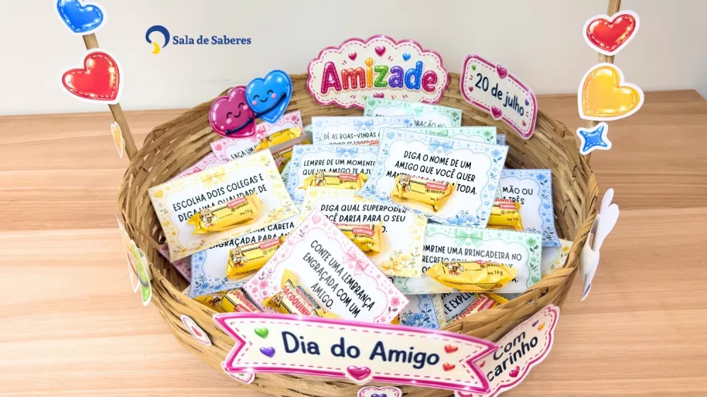 Imagem 2 de Cesta da Amizade - Dia do Amigo - Dinâmica