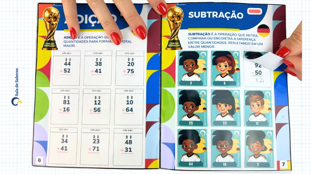 Imagem 4 de Copa das Operações — 5 Álbuns de Cálculos para 1º ao 5º Ano