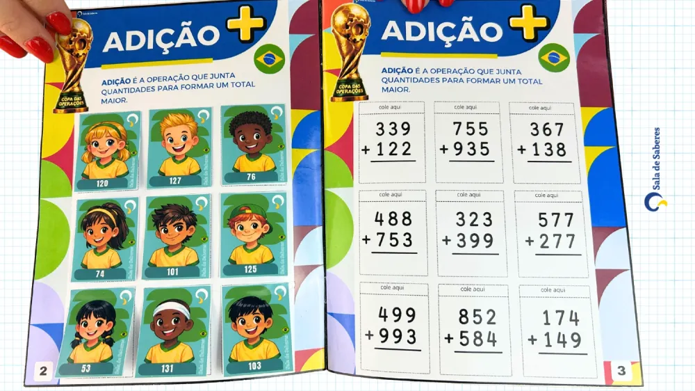 Imagem 7 de Copa das Operações — 5 Álbuns de Cálculos para 1º ao 5º Ano