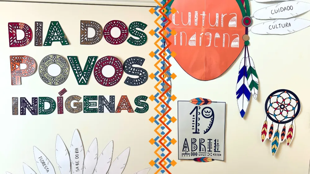 Imagem 2 de Decoração Porta de Sala de Aula: Dia dos Povos Indígenas