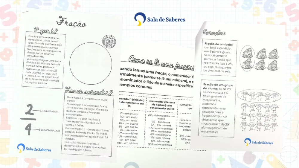 Imagem 2 de Kit Completo de Frações para 4º e 5º anos