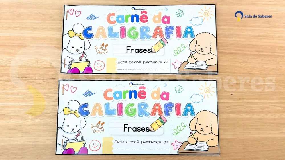 Imagem 12 de Kit de Carnês da Caligrafia em Letra de Imprensa