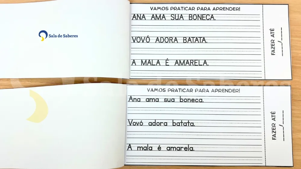 Imagem 13 de Kit de Carnês da Caligrafia em Letra de Imprensa