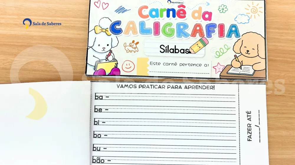 Imagem 7 de Kit de Carnês da Caligrafia em Letra de Imprensa